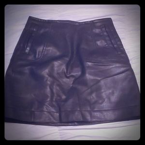 H&M Leather Skirt